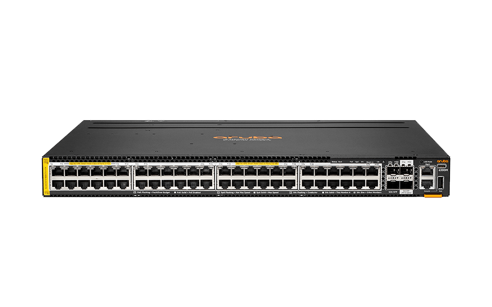 Aruba CX 6300M 12p Class 8 PoE and 36p Class 6 PoE