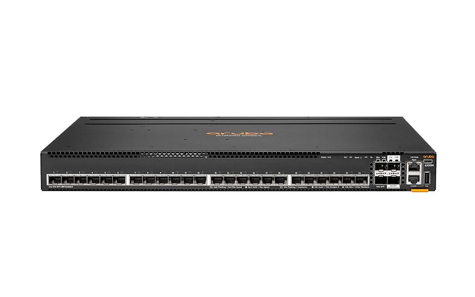Aruba CX 6300M 24p SFP+ LRM support and 2p 50G and 2p 25G